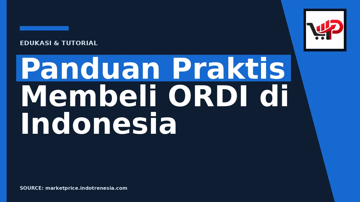 Ilustrasi grafik dan panduan cara beli token ORDI di Indonesia