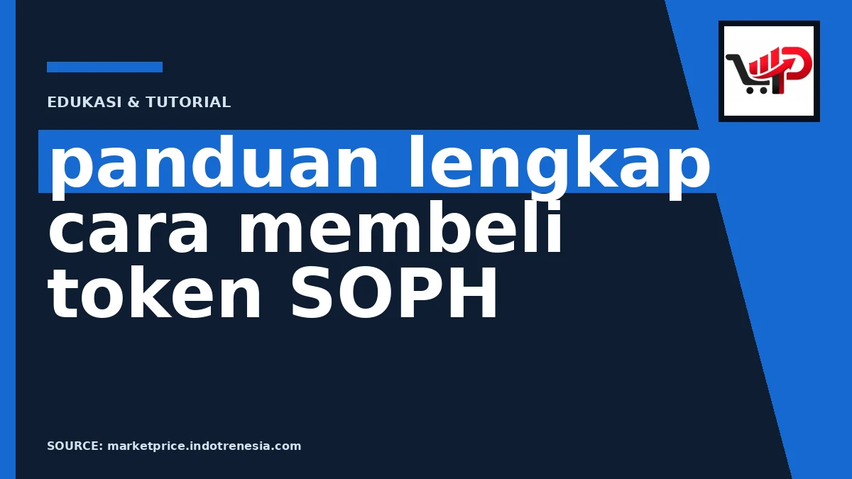 Ilustrasi cara beli SOPH token di platform kripto