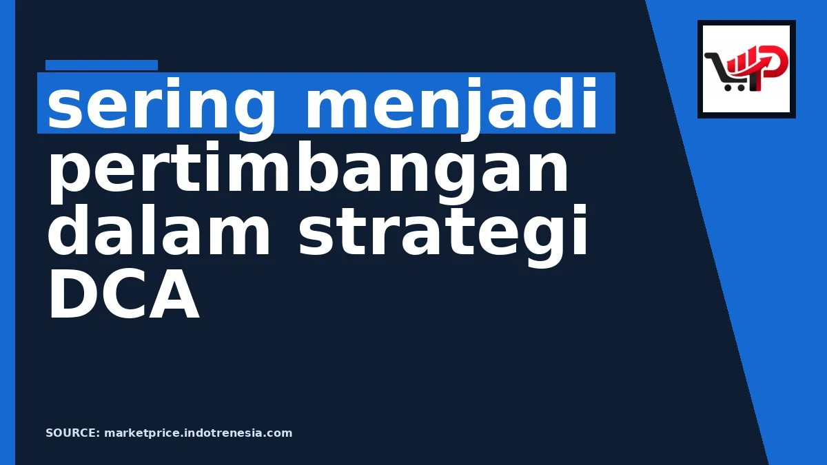 Ilustrasi strategi Dollar Cost Averaging pada altcoin pilihan