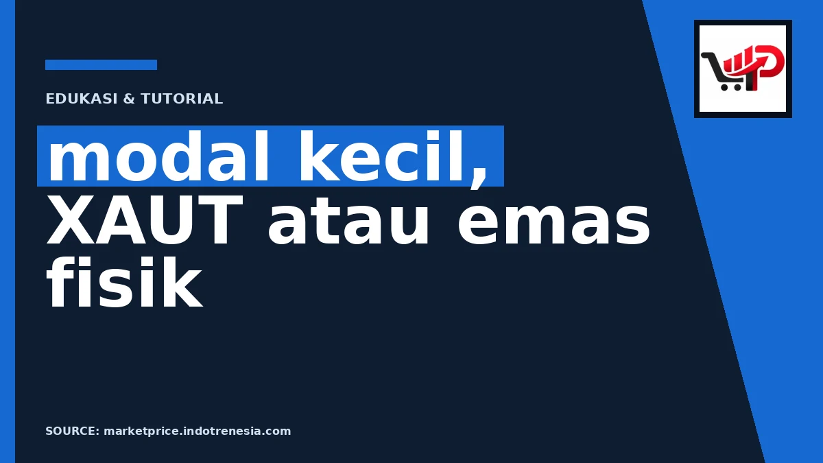 Ilustrasi perbandingan investasi XAUT dan emas fisik di era modern